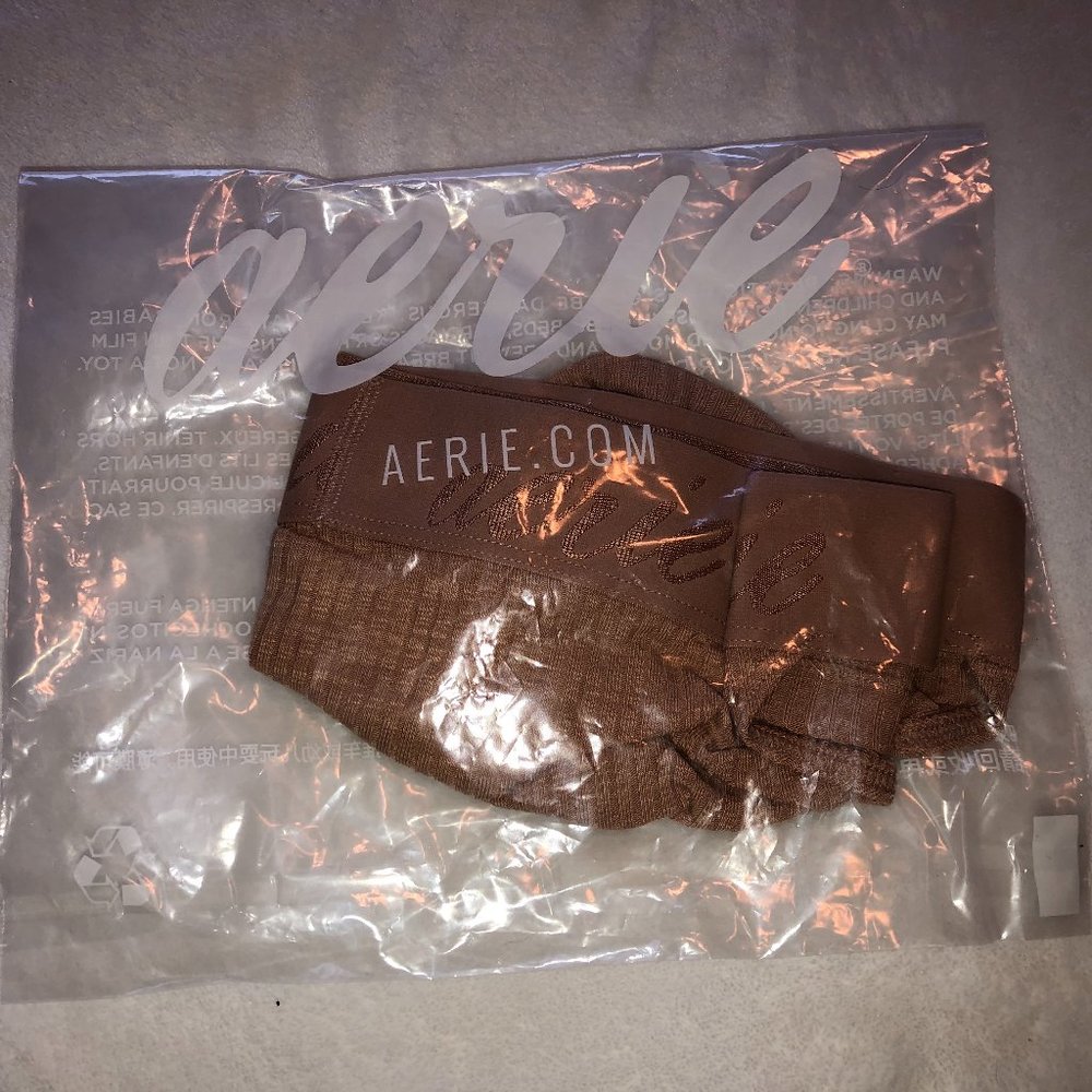 Aerie Ribbed Logo Bikini Underwear